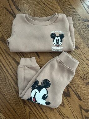 Mickey Mouse Sweatsuit Set- Size 2T